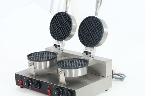 11kgの重さで防粘性コーティング付きの商用ダブルヘッド電気ワッフルメーカー