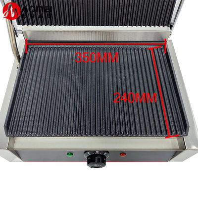 220v 電動コンタクトグリル,フルグローブプレートと取り外せるオイルコレクター