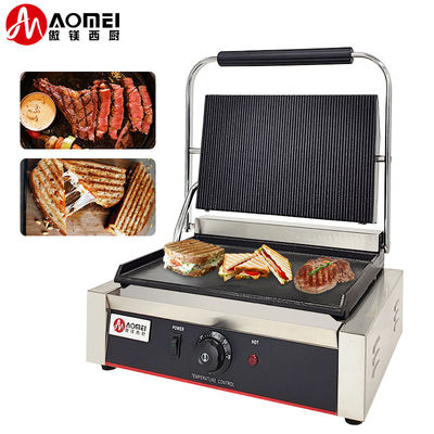 キッチン 調理 電動 パニニサンドイッチメーカー 鋳鉄 BBQ グリルとプレート