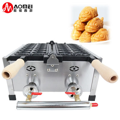 日本製のタイヤキスナック食品用 410x360x210mm のミニ魚用ワッフルメーカー
