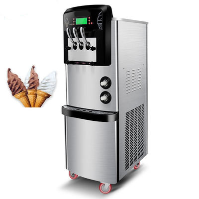 商業用床立3味のソフトサーブアイスクリーム機 36-42L/h容量