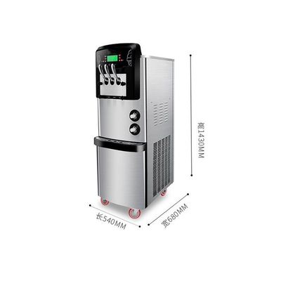 商業用床立3味のソフトサーブアイスクリーム機 36-42L/h容量