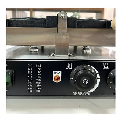 小売用スナック機器用の円形ワッフル機 345x610x190mm
