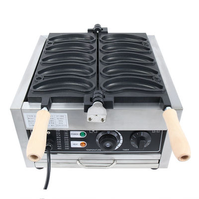 電圧 220V/110V ワッフルメーカー バナナ形 1800W 電動ワッフル機 10PCS