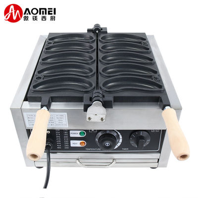 電圧 220V/110V ワッフルメーカー バナナ形 1800W 電動ワッフル機 10PCS