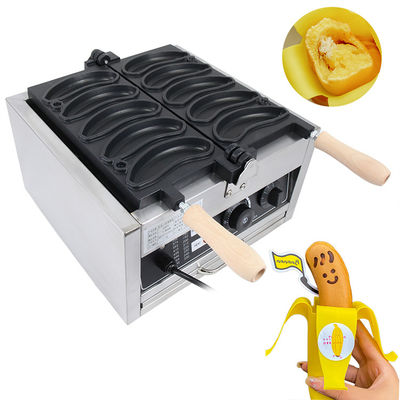 電圧 220V/110V ワッフルメーカー バナナ形 1800W 電動ワッフル機 10PCS