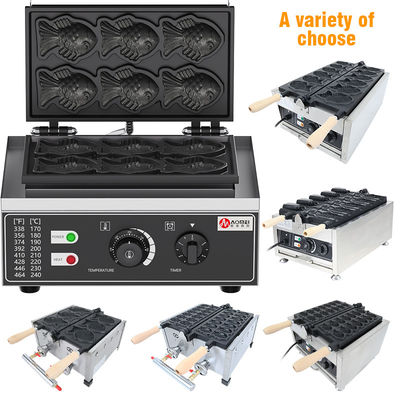 220V 魚形 スナック ウォッフル メーカー