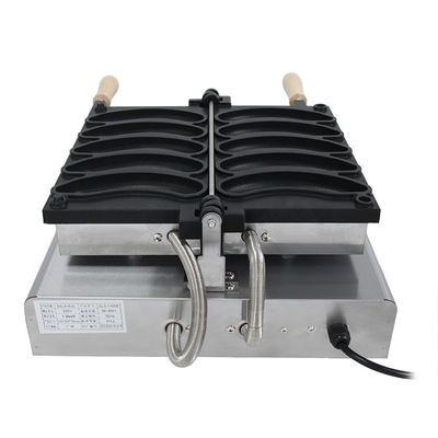 1800W 電動バナナワッフルメーカー ノンスティック 5pcs ワッフル製作機 510*400*190mm