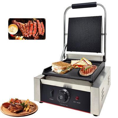 商用電気グリル ポータブル パニニサンドイッチ コンタクトグリル 305*340*190mm 10.8kg