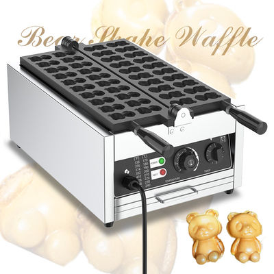動物形スナック ワッフルメーカー 粘りしないコーティングプレートと調節可能電力 3000W