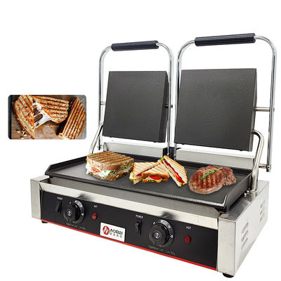 スタッドレスタイヤ鋳鉄 パニニ コンタクト グリル メーカー レストラン ベーカリー スナック 220v