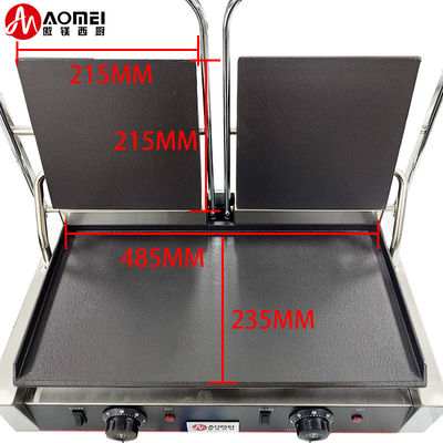 スタッドレスタイヤ鋳鉄 パニニ コンタクト グリル メーカー レストラン ベーカリー スナック 220v
