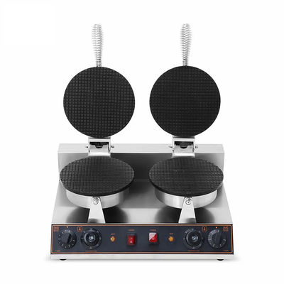 ホテルの必需品 2400W 商用焼肉器 アイスクリームコーンマシン ワッフルコーンメーカー