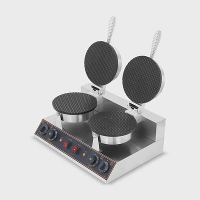 ホテルの必需品 2400W 商用焼肉器 アイスクリームコーンマシン ワッフルコーンメーカー